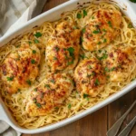 How to Make Dump and Bake Garlic Parmesan Chicken Pasta