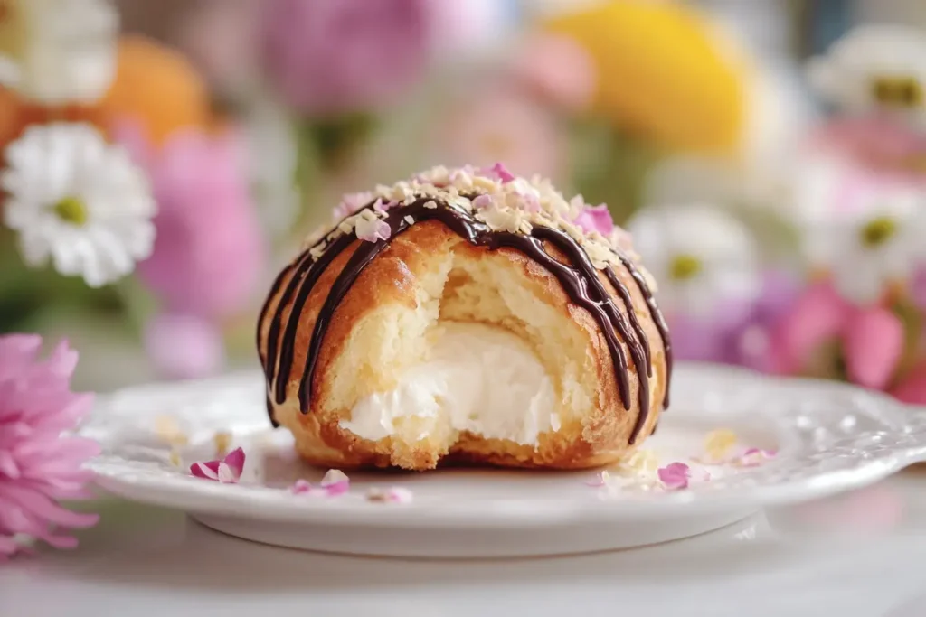 Inside View of a Frozen Cream Puff - Economical Recipes