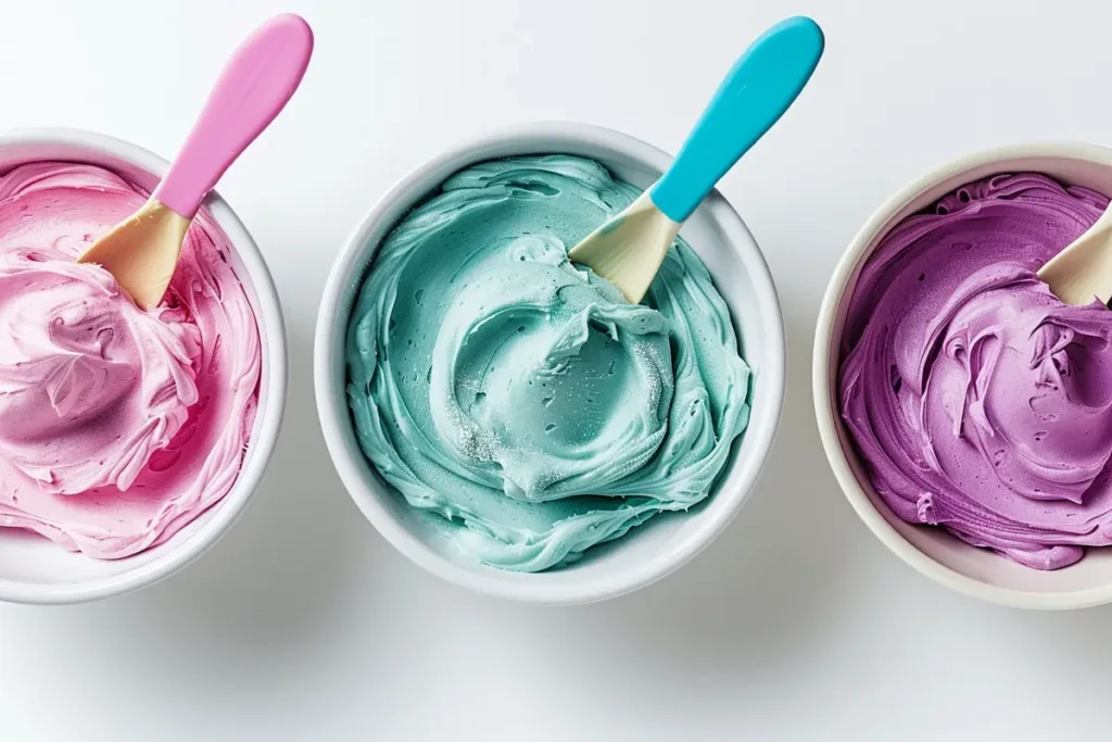 Colorful Frosting for Unicorn Cake Decorations - Economical Recipes