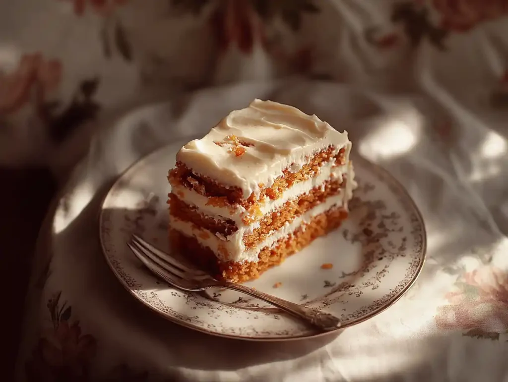 Slice of finished Divorce Cake
