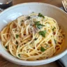 Freshly cooked sizzling spaghetti